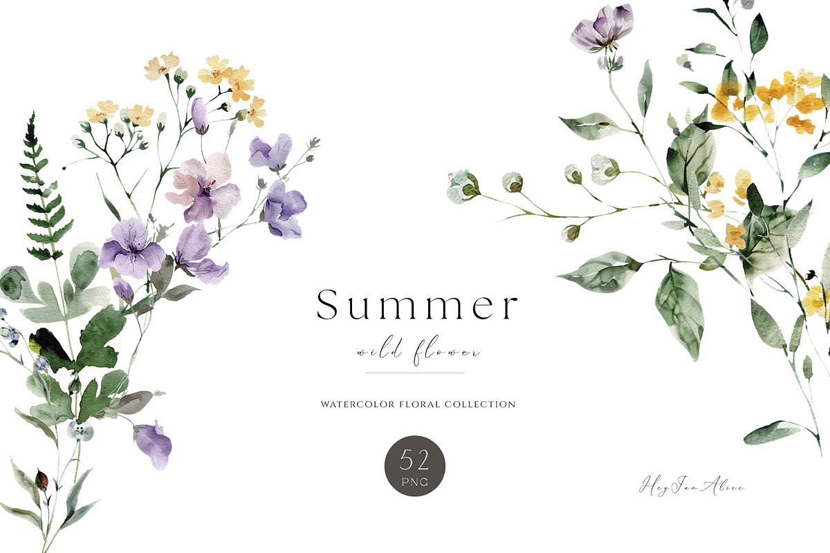 Summer Wild Flower, a Decorative Illustration by heyiamalice (Photo 1 of 9)