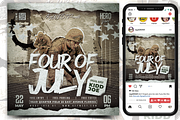 Four-of-July-Flyer, a Flyer Template by regalDRAW (Thumbnail 1 of 3)