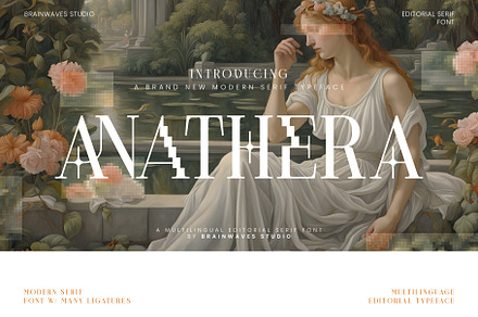 Anathera - Serif Display Font, a Serif Font by Brainwaves.Studio