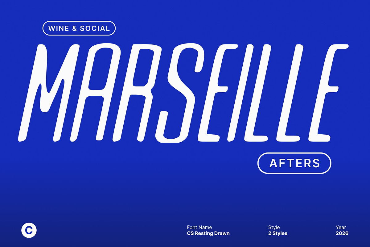 CS Resting Drawn, a Sans Serif Font by Craft Supply Co. (Photo 3 of 8)