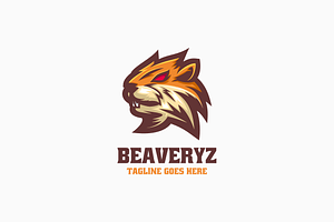 Beaver Simple Mascot Logo, a Branding & Logo Template by Artnivora.Std