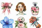 Watercolor Vanity Bloom Clipart, an Illustration by Craft Nest (Thumbnail 5 of 6)