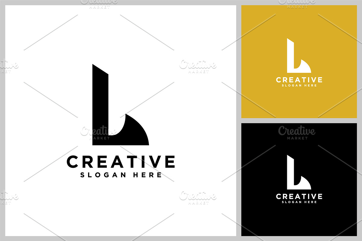 initials letter L abstract logo, a Branding & Logo Template by quadrazo