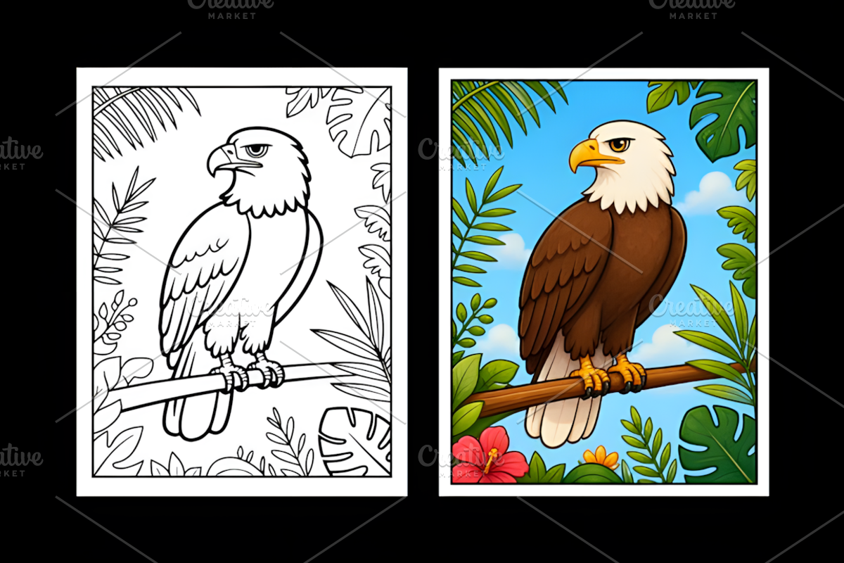 Jungle Animal Coloring Book for Kids, an Animal Illustration by Ink Gallery (Photo 5 of 7)