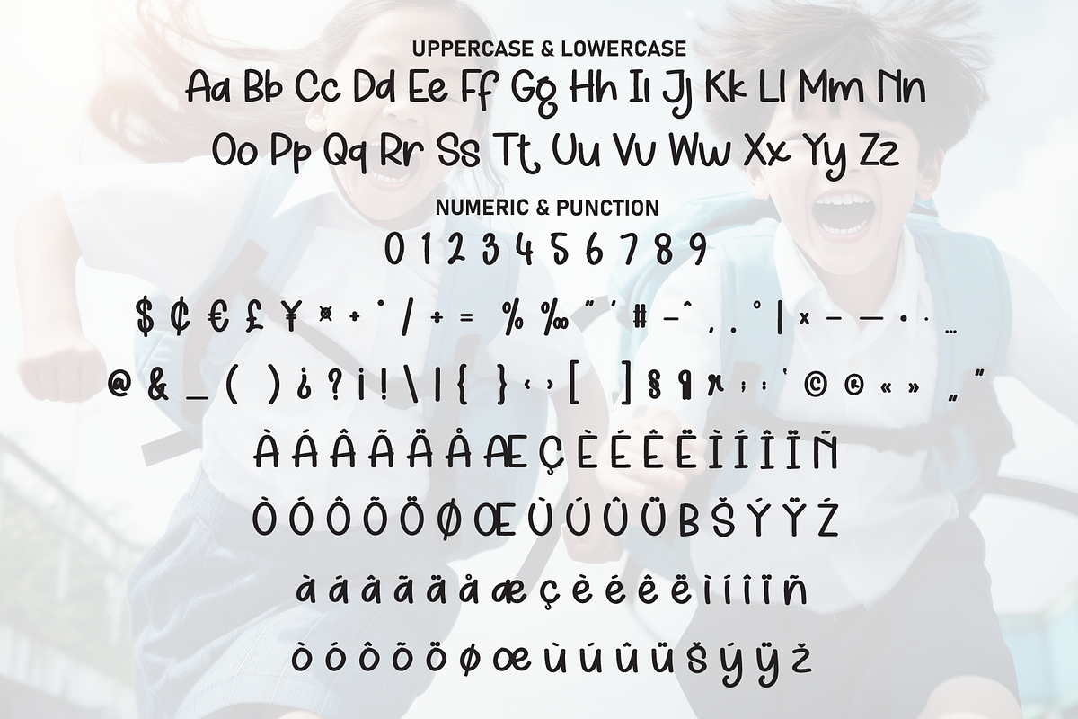 Happy School | Script Font, a Script Font by Scratchones (Photo 7 of 8)