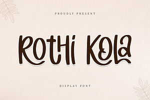 Rothi Kola | Display Font