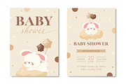 Minimalist Baby Shower Card, a Templates & Theme by studiogstock (Thumbnail 1 of 3)