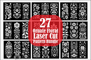 Ornate Floral Laser Cut Pattern Bun, an Object Graphic by jahid234