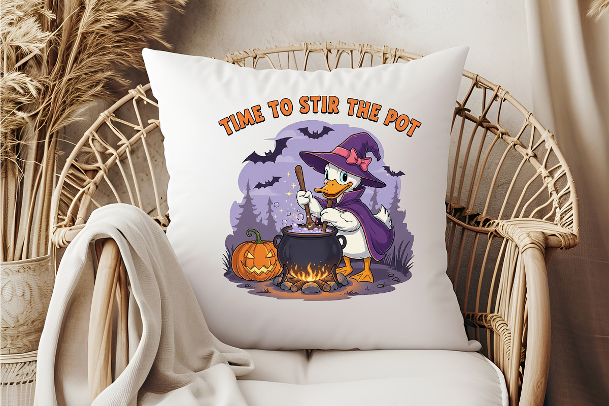 Halloween Goose Time to Stir the Pot, an Illustration by DreamCafeArt (Photo 5 of 7)