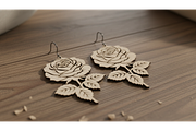 Floral Drop Earring SVGs, a Graphic by hafijul (Thumbnail 4 of 11)
