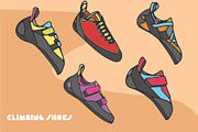 Climbing Assets & Icons set, an Object Graphic by Salty Sweet Creative (Thumbnail 3 of 4)