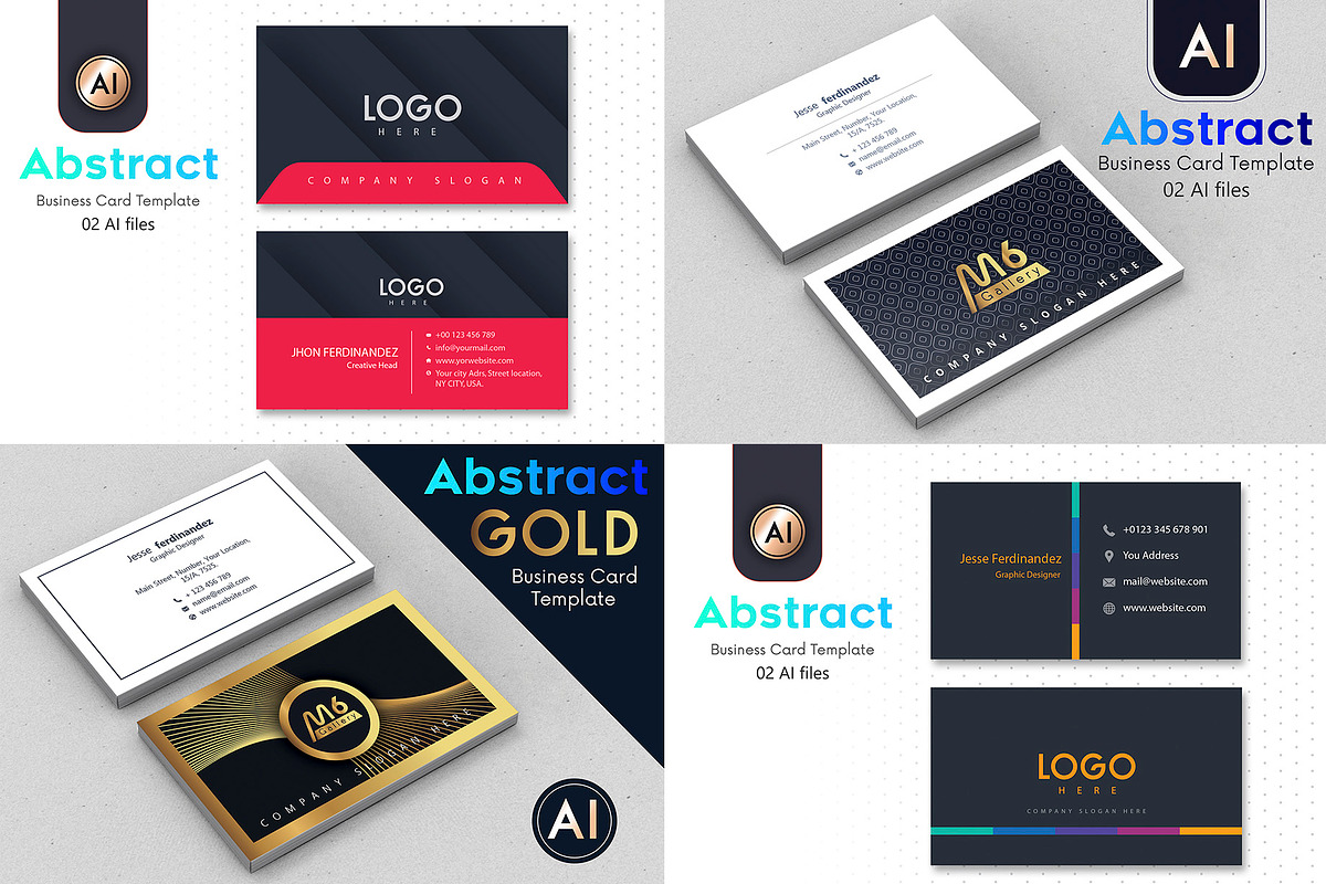 125 Business Card MEGA Bundle, a Business Card Template by M6 Gallery (Photo 31 of 33)
