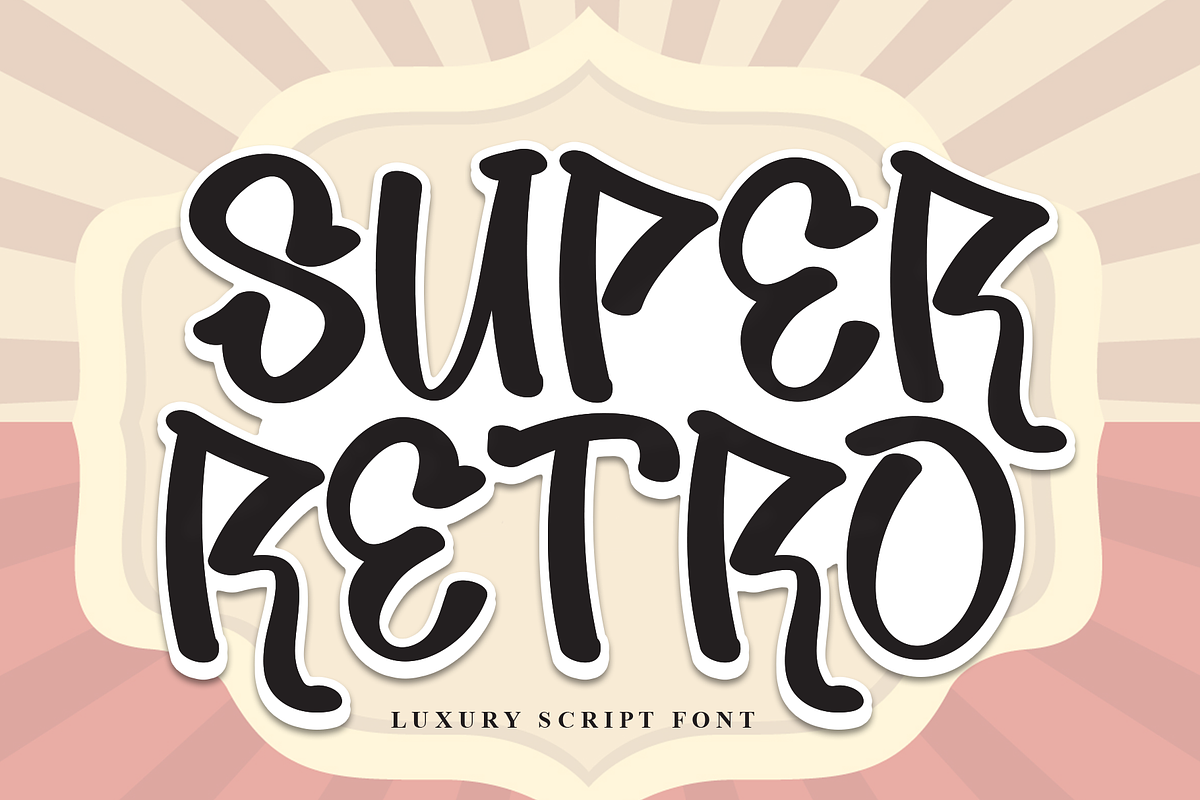 Super Retro | Script Font, a Script Font by Scratchones (Photo 1 of 8)