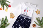 Snowmen Village Watercolor Clipart, an Illustration by Anna Druzhkova (Thumbnail 12 of 20)
