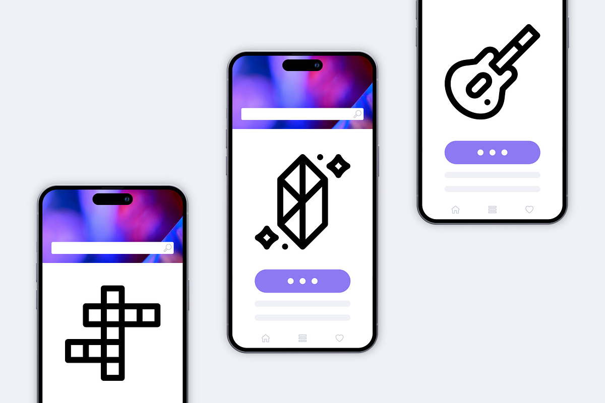 50 Gaming Icons, an Outline Icon by Side Project (Photo 5 of 7)