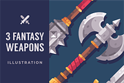 Fantasy weapon set, an Illustration by Ivan Dubovik (Thumbnail 1 of 3)