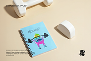 Workout Notepad Mockup Set, a Books & Magazine Mockup by DOBE Studio (Thumbnail 7 of 9)