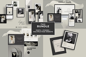 Aesthetic Bundle Canva templates