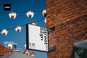 Street Sign on Brick Wall Mockup, an Advertising Mockup by creatsy5 (Thumbnail 1 of 3)