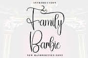 Family Barbie, a Handwritten Font by FreshTypeINK (Thumbnail 1 of 7)