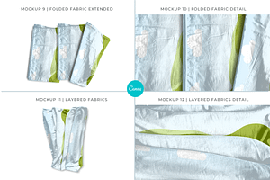 Fabric Display Mockups For Canva