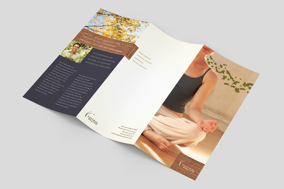 Health & Wellness Brochure Template, a Brochure Template by StockLayouts (Photo 3 of 4)