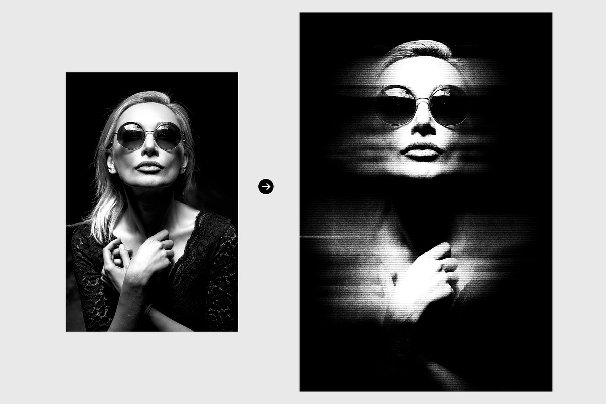 Photocopy Scan Lines Effect, an Action Add-On by liptouse (Photo 3 of 5)