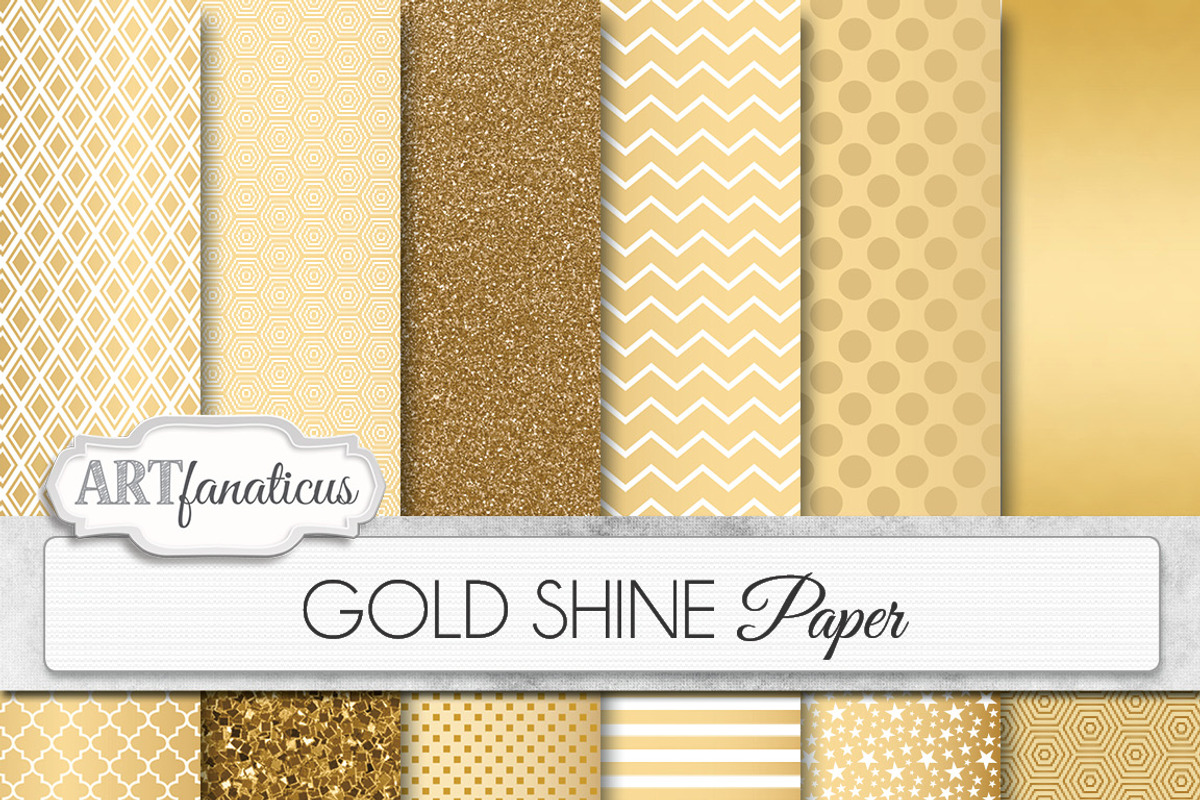 GOLD SHINE, a Pattern Graphic by Artfanaticus (Photo 1 of 4)