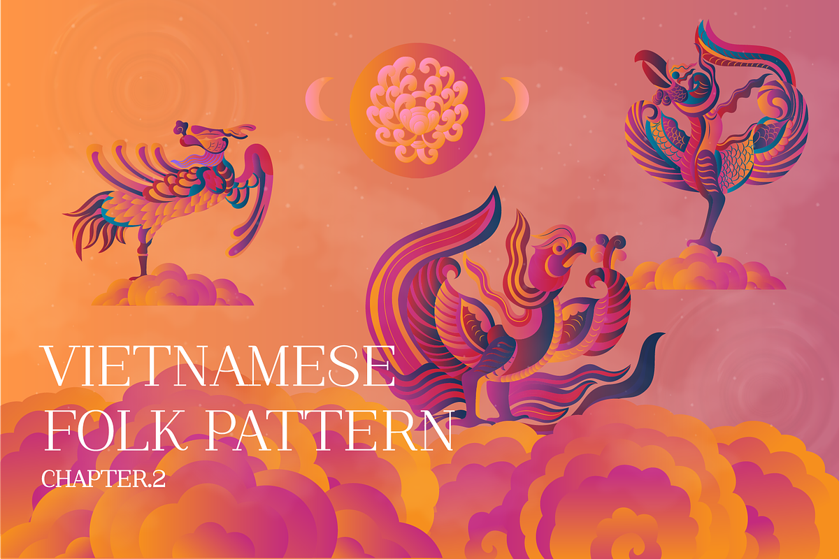 9 Elements | Vietnamese Folk Pattern, a Graphic by hiennguyen_2010 (Photo 1 of 7)