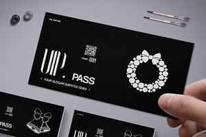 Christmas VIP Pass Card 10 Styles