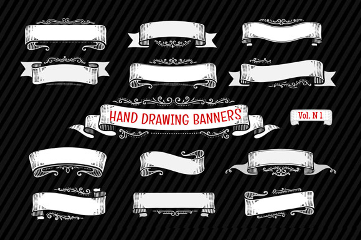 *SET* Banner&Design elements, a Decorative Illustration by ARSCOR (Photo 5 of 5)