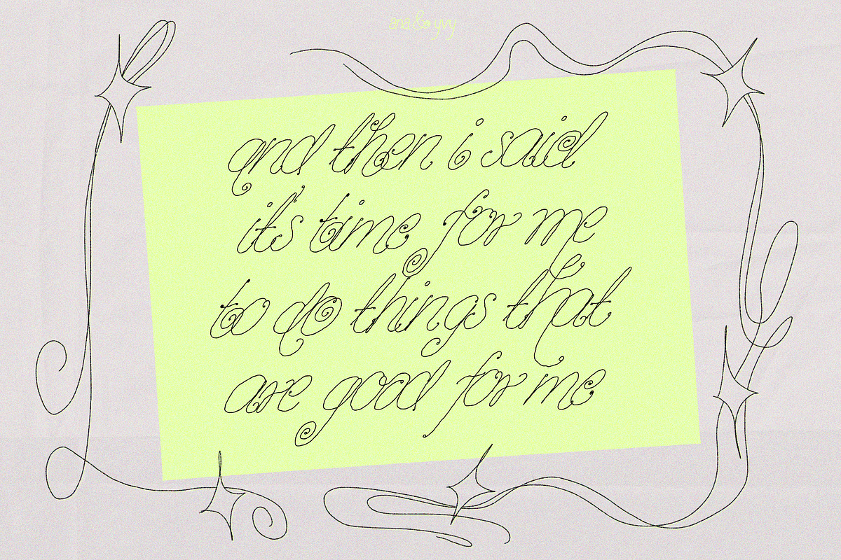 Vanilla Snail Curly Font Collection, a Handwritten Font by ana & yvy (Photo 5 of 12)