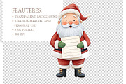 Warm Christmas Watercolor Clipart, an Illustration by MockupWizard (Thumbnail 5 of 6)