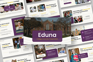 Eduna College University Keynote, a Presentation Template by kerismaker