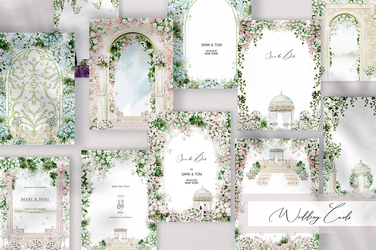 Wedding Invitation, Cards & Elements, an Object Graphic by Knopazyzy (Photo 2 of 9)