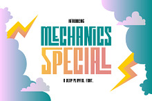 Mechanics Special Display Font