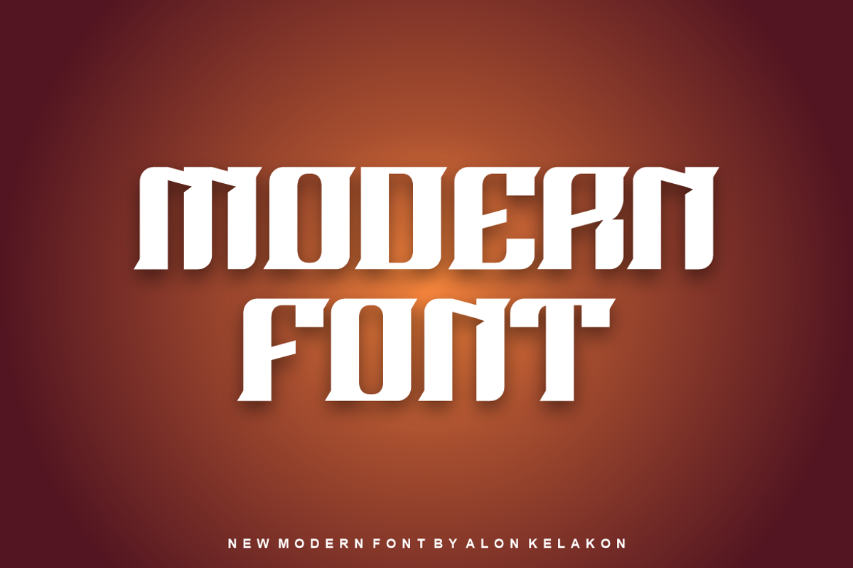 Exoplay Font, a Serif Font by alon kelakon (Photo 2 of 5)