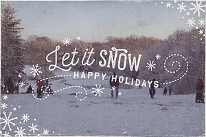 Christmas Holiday Photo Overlays