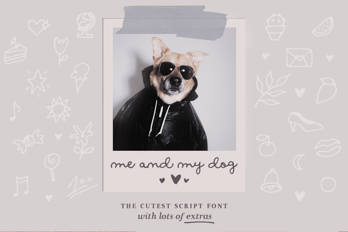 Me and my dog script font