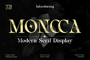 Moncca - Modern Serif Display, a Serif Font by MaikoHatta (Thumbnail 1 of 7)
