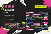 Subvert Fest - Facebook Cover, a Social Media Template by StreaksideStd (Thumbnail 1 of 3)