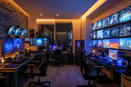 Sophisticated gaming environment in, a Photo by Iftikhar Alam