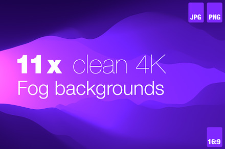 11x clean 4K Fog Backgrounds