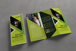 Gym Training Tri-Fold Brochure