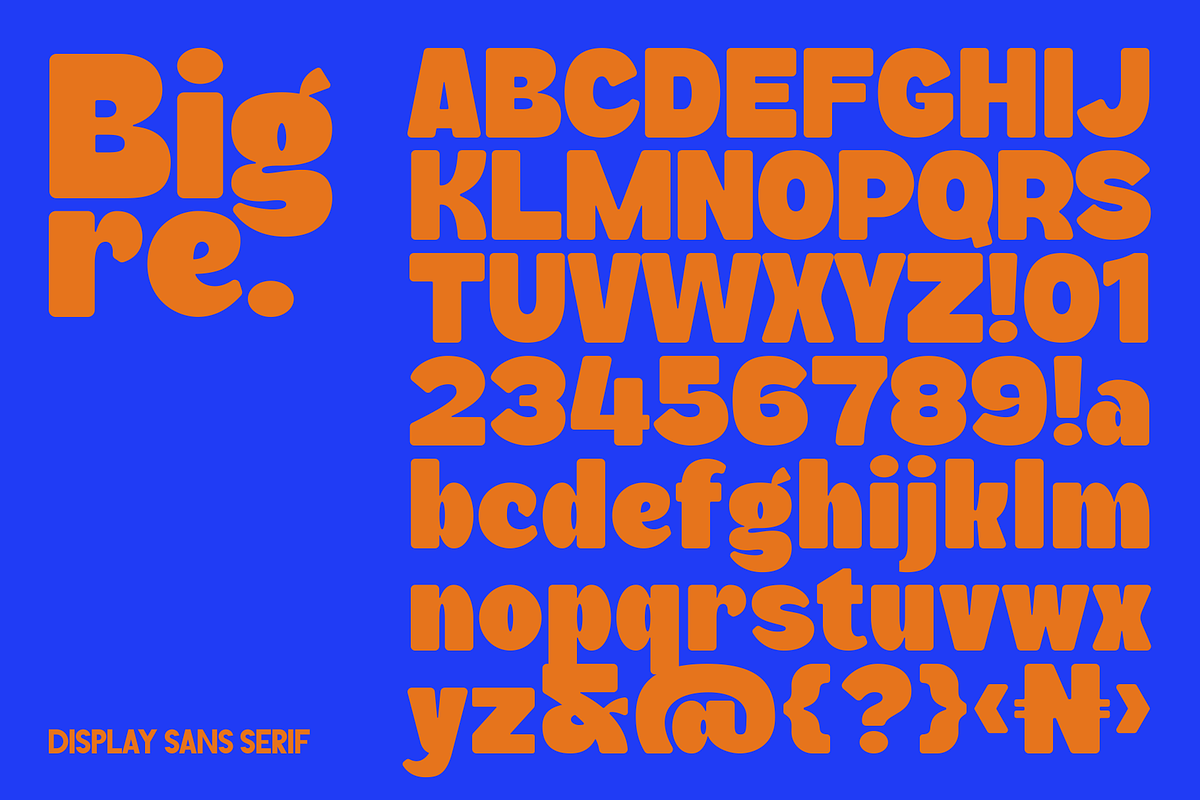 Bigre - Bold Display Sans, a Sans Serif Font by Marvadesign (Photo 9 of 12)