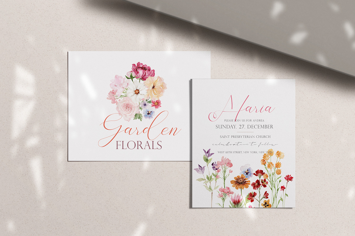 Watercolor Flower -GARDEN WILDFLOWER, a Decorative Illustration by Beigetime (Photo 6 of 15)