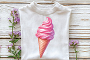 Pink Groovy Summer Clipart, an Illustration by CraftArtStudio (Thumbnail 3 of 6)