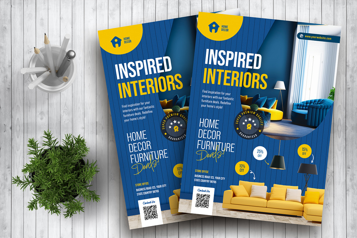 Inspired Interiors Flyer, a Flyer Template by Boostock (Photo 1 of 4)