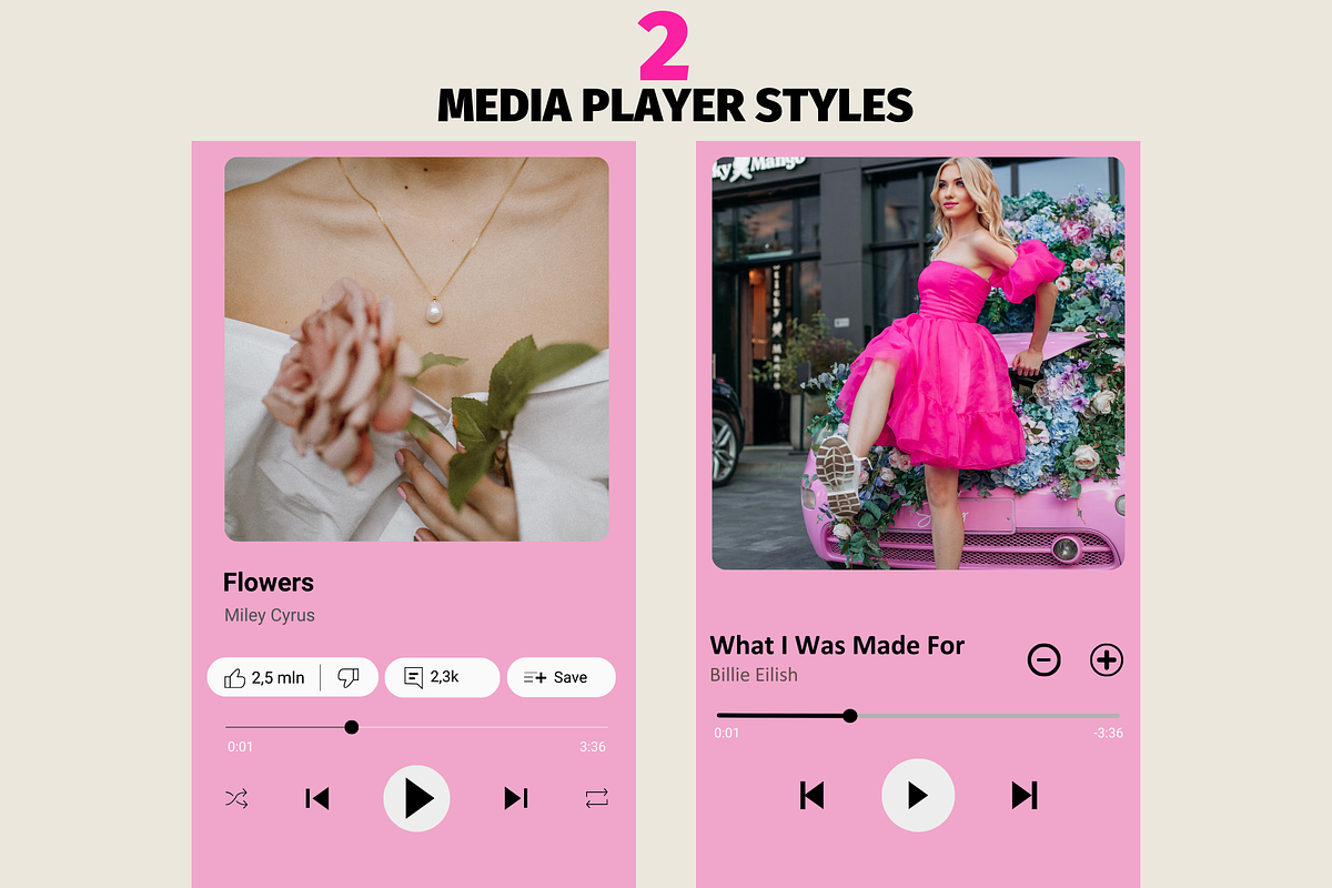 Music Player Template, Mockup, a Websites & App Template by GraphiCarola (Photo 3 of 7)