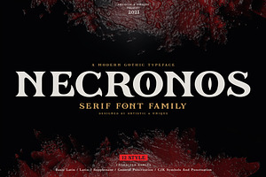 Necronos - Serif Font Family